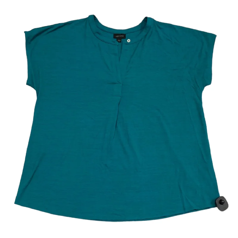 Green Top Short Sleeve J. Jill, Size L