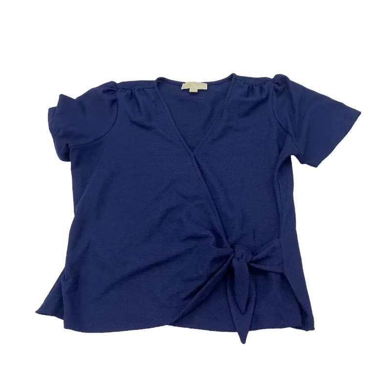 NAVY TOP SS DESIGNER by MICHAEL KORS Size:L