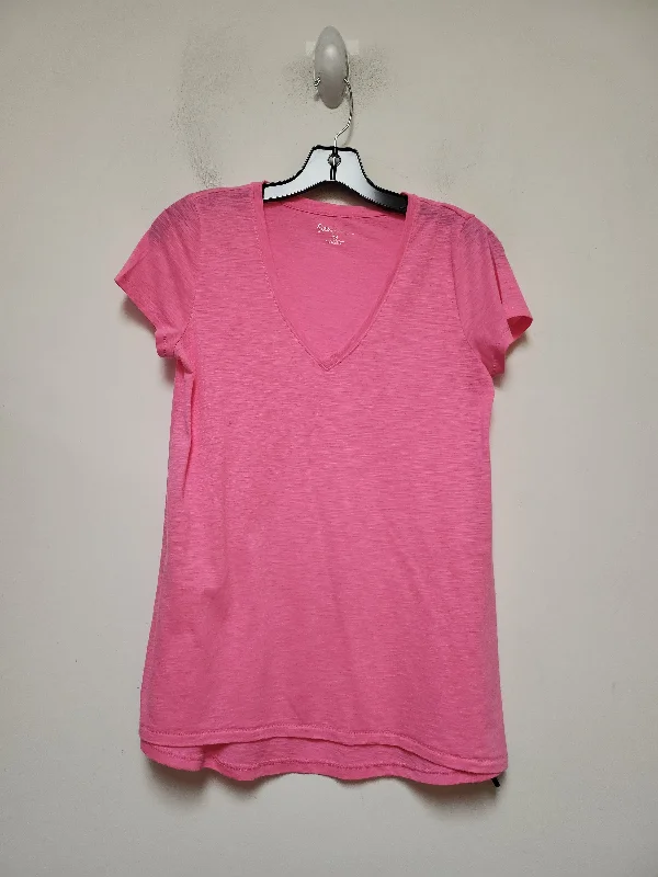 Pink Top Short Sleeve Basic Lilly Pulitzer, Size Xs