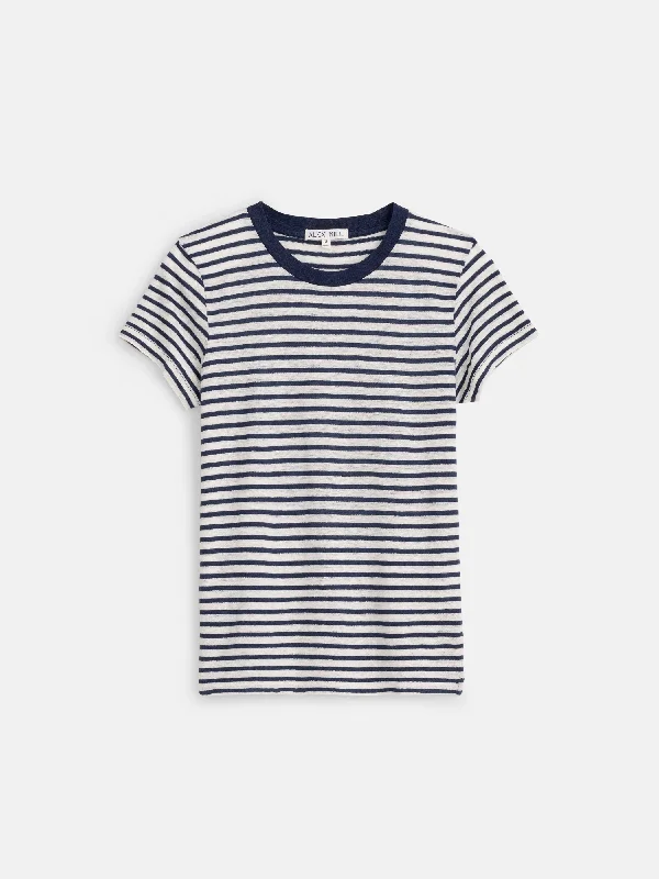 Prospect Striped Tee in Linen