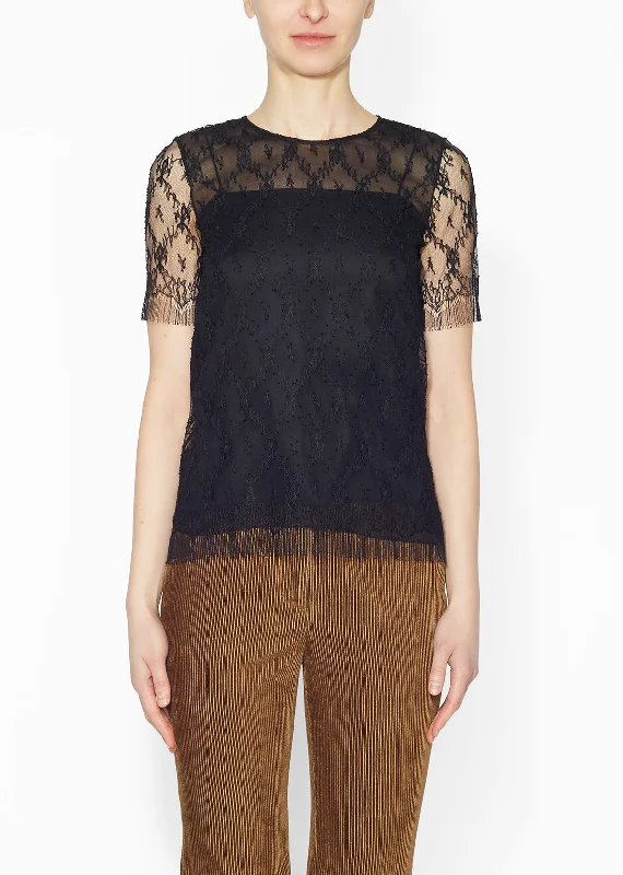 Short Sleeve Shirt In Chantilly Lace