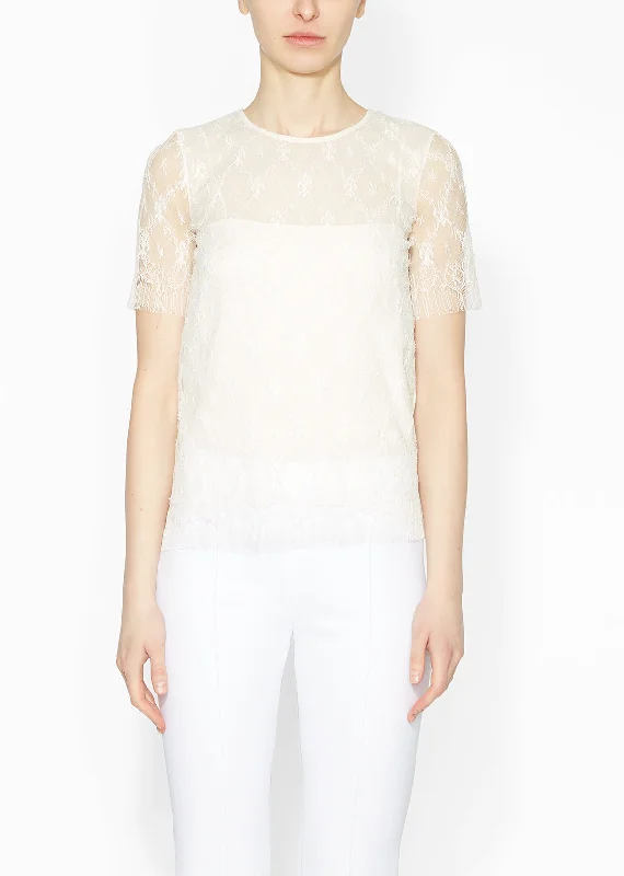 Short Sleeve Shirt In Chantilly Lace