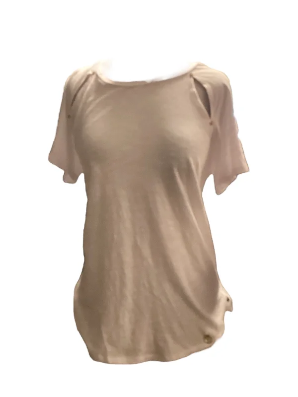 White Top Short Sleeve Michael Kors, Size L