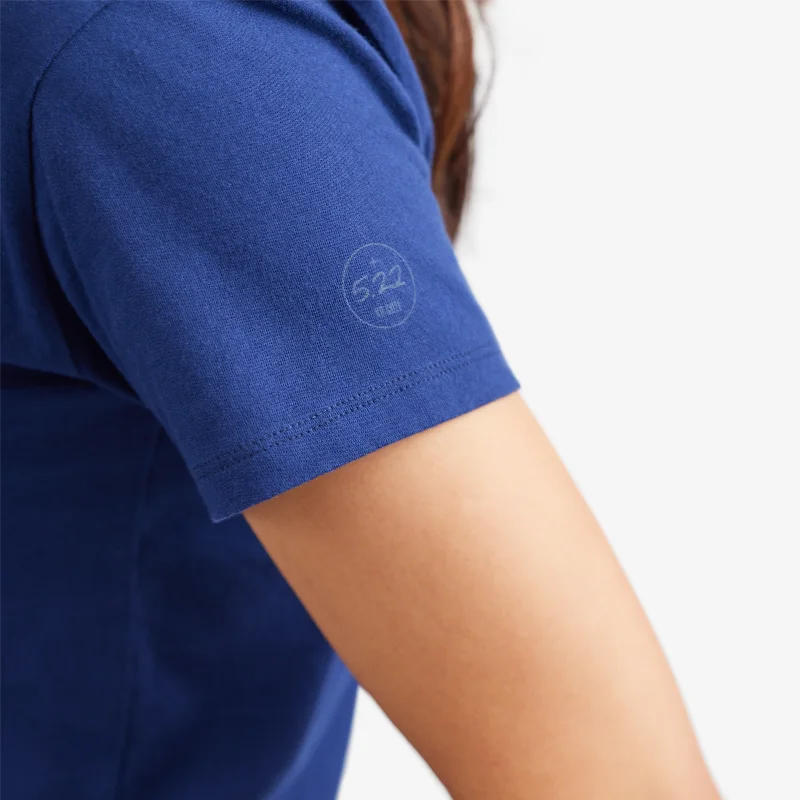 Women's Organic Cotton Tee - Logo - Deep Navy