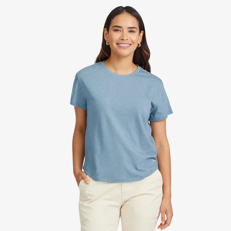 Women's Soft Merino Tee - Stormy Teal