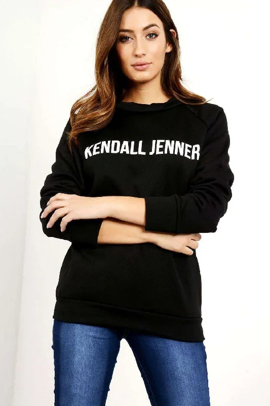 Zara Kendall Jenner Slogan Print Sweater