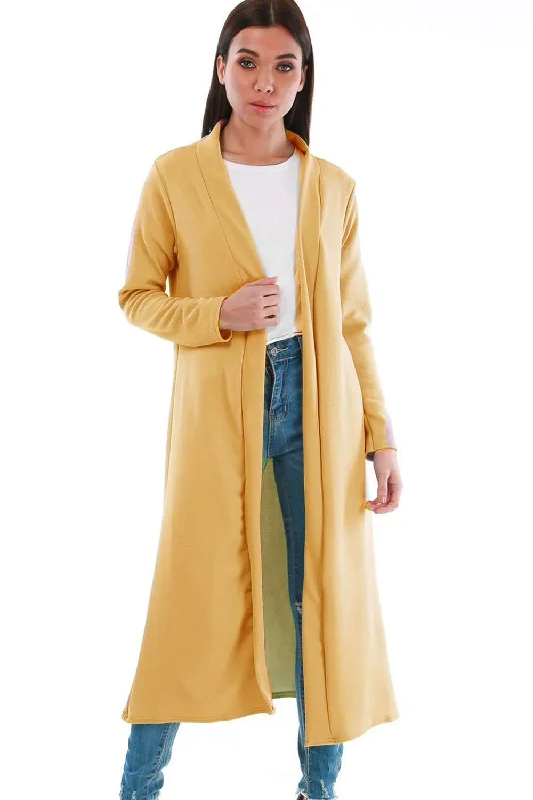 Grace Long Sleeve Open Front Midi Jacket