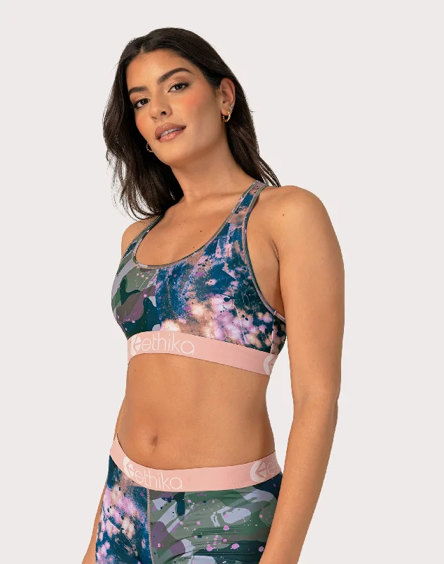 Ethika Upcycled Camo Sports Bra